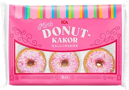 Donutkakor hallon