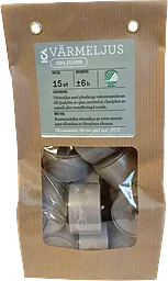 Värmeljus grå plastkopp