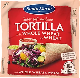 Tortilla Fullkorn Medium 8-pack