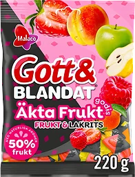 Gott & Blandat Äkta Frukt Frukt & Lakrits