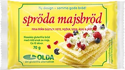 Majsbröd Spröda Glutenfri 61g
