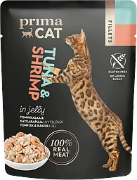 Kattmat Fillets Tonfisk med räkor i gele 50g