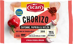 Chorizo Cayenne Paprika 75% Kötthalt