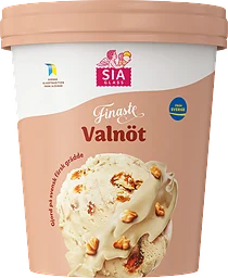 Valnöt Vår Finaste Gräddglass