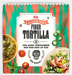 Soft tortillas Fiber Medium 8-p
