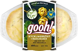 Färdigmat Kycklingbröst i basilikasås med Pasta