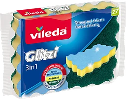 Glitzi 3-1 Skrubbsvamp 2-p
