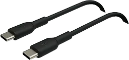 Laddkabel USB-C till USB-C 1m Svart