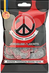 Peacemärke Jordgubb/Lakrits