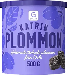 Katrinplommon Torkade Urkärnade
