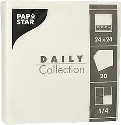 Servett Daily Collection 24cm vit 20-pack