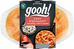 Korv Stroganoff med vildris