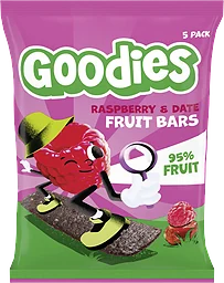 Fruktstång Hallon & dadlar 5-pack