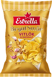 Brynt Smör Vitlök&havssalt Chips