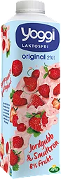 Laktosfri Yoghurt Jordgubb & smultron