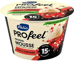 Vanilj Jordgub Proteinmousse