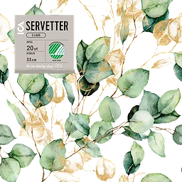 Servett Greenish 33cm 20-p