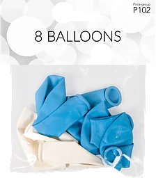 Ballonger Blå Vit