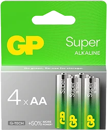 Batteri Super Alkaline AA/LR6 4-pack