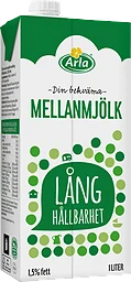 Mellanmjölk Lång hållbarhet