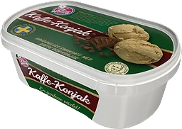 Gräddglass Kaffe-konjak