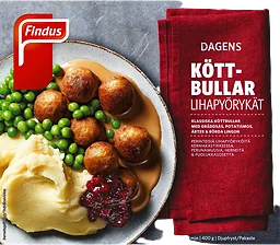 Köttbullar med gräddsås Fryst