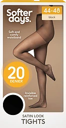 Dam Tights Svart 44/48 1-pack