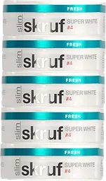 Super White Slim Lössnus Stock