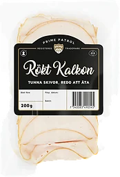 Rökt Kalkon Tunna Skivor