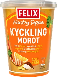 Kyckling/morot Soppa