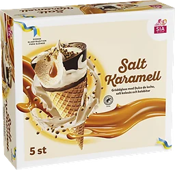 Glasstrutar Salt karamell 5-pack