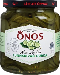 Tunnskivad Gurka Mor Annas 590g