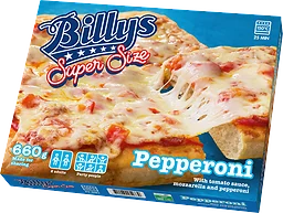 Pepperoni Pizza Super Size Fryst
