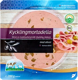 Med Oliver Kycklingmortadella Skivad