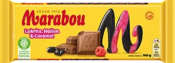 Mjölkchoklad Lakrits, hallon & caramel