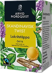 Lakritstäppa Skandinavisk Twist Örtte Lakritsrot/cit