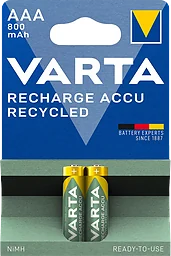 Batteri ReCharge AAA 800mAh 2-p