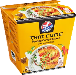 Thai cube panang curry chicken