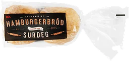Hamburgerbröd Surdeg 4-p