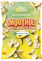 Frukt till smoothies Mango, ananas & banan Fryst