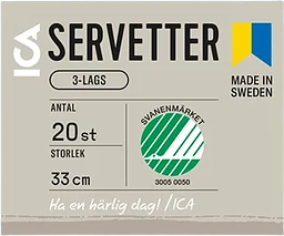 Servett 33cm Grön