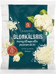 Blomkålsris Riven Fryst