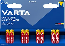 Batteri Longlife Max Power AAA 8-pack