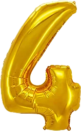 Folieballong Guld 4 100cm