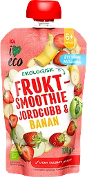 Fruktsmoothie jordgubb & banan 6m