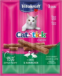 Kattgodis Sticks Mini Anka & kanin
