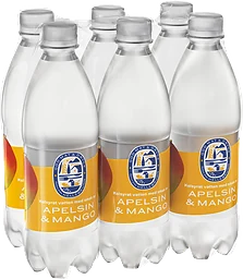 Kolsyrat vatten Apelsin & mango 6-pack