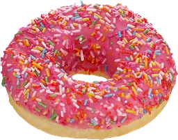 Donut Rosa med Strössel