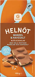 Helnöt Havssalt/mandel Mjölkchoklad