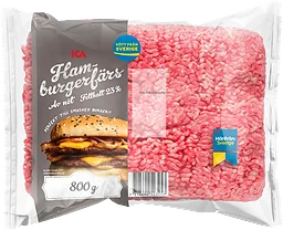 Hamburgerfärs Färsk av nöt 23%